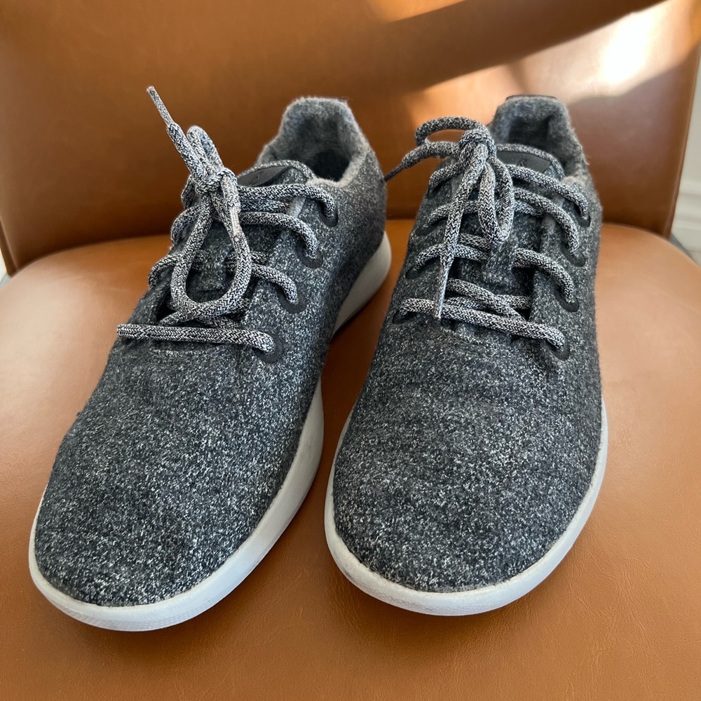 Allbirds Mens Wool Runners - Light grey - size 10